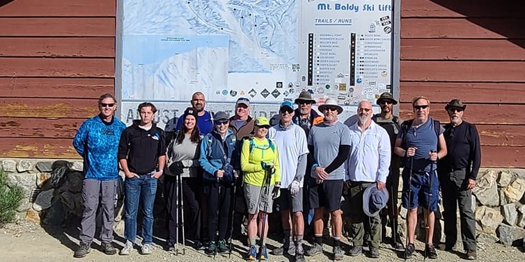 Some CLARA members hiking Mount Baldy